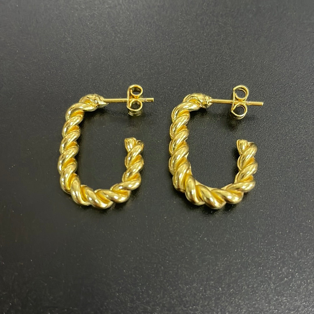 Argollas oval turbillon