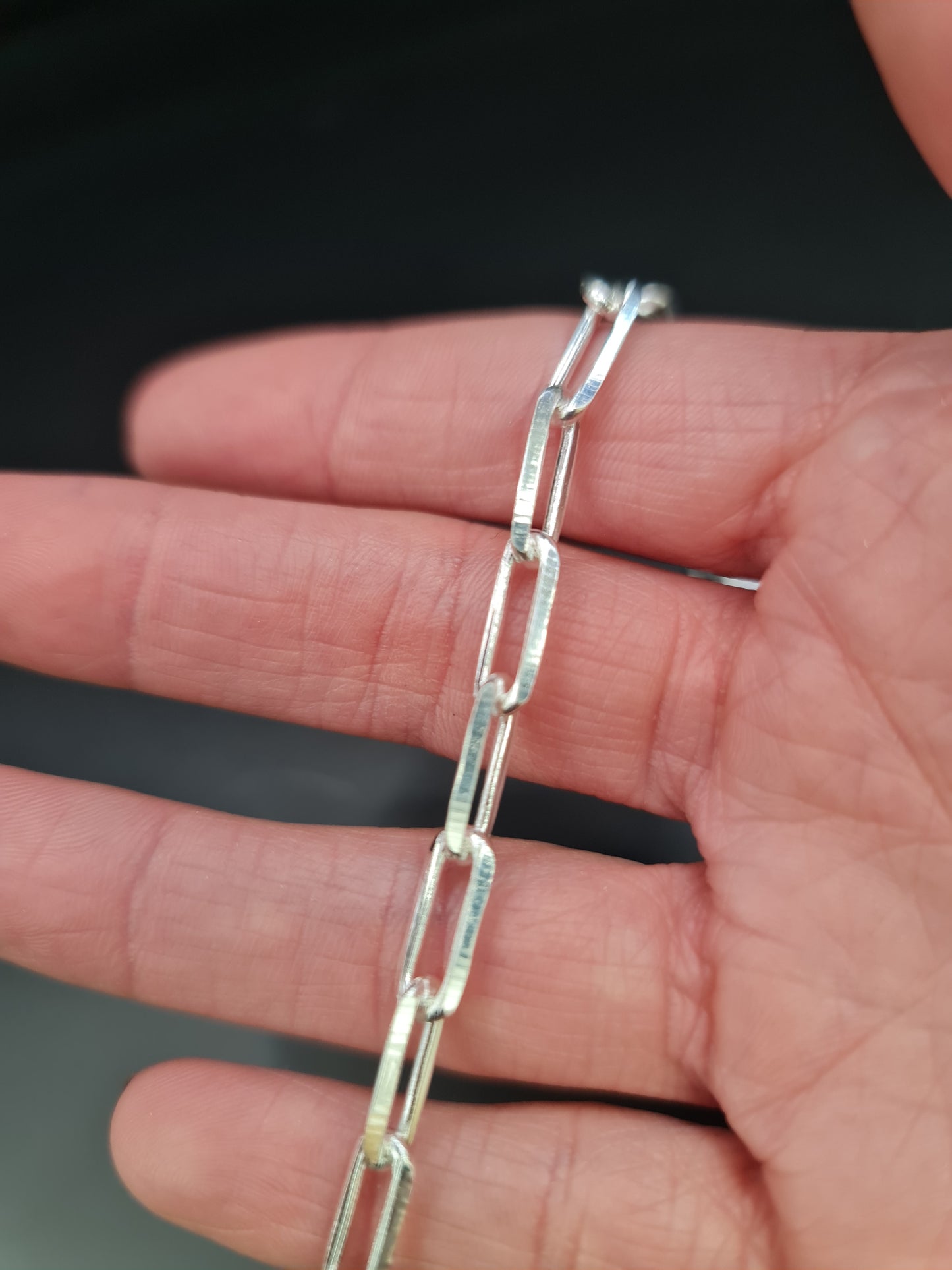 CADENA POR METRO PLATEADA -03