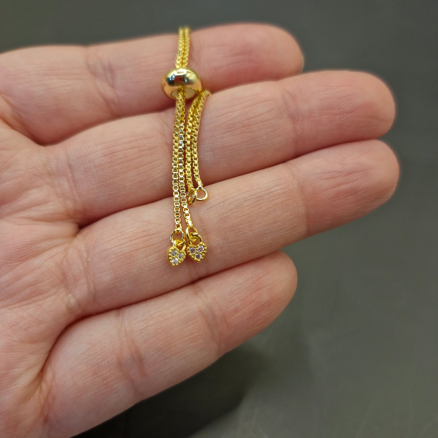 Pulsera Conectora Corazon Circon