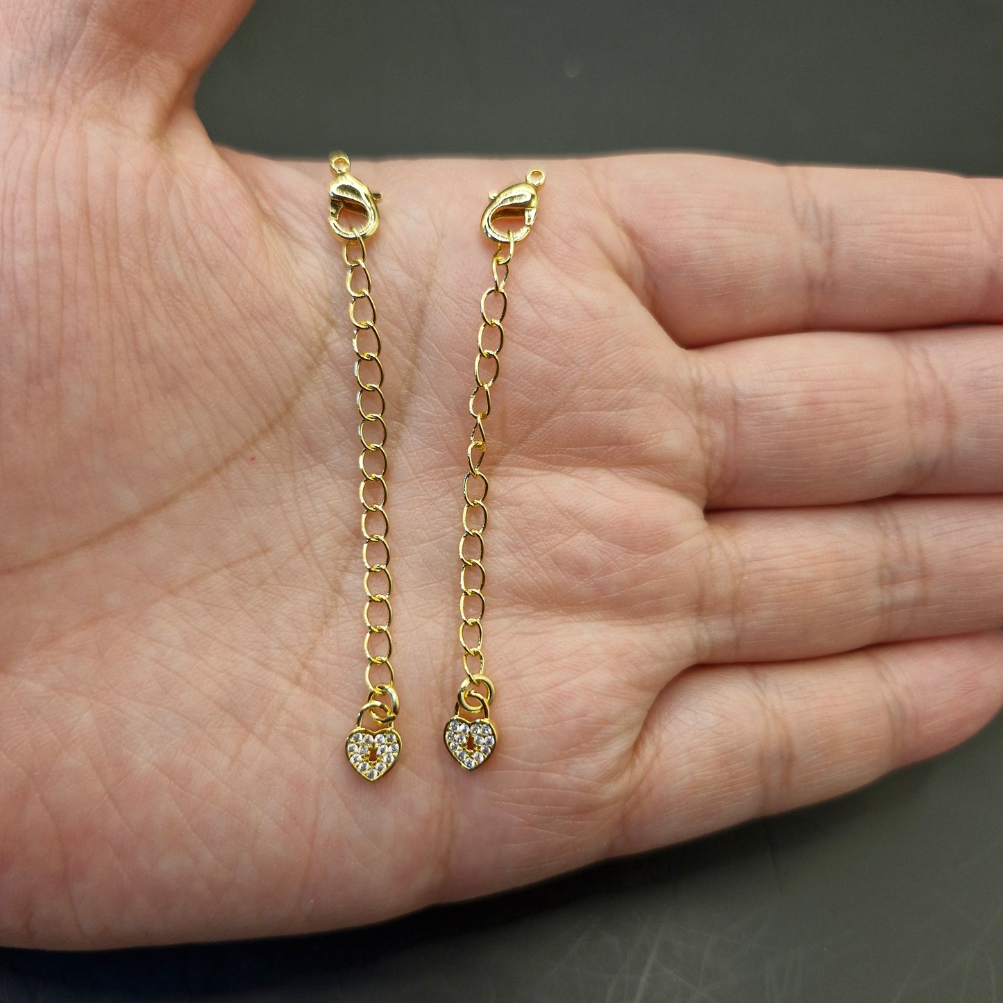 Cadena de Extension Corazon Circon