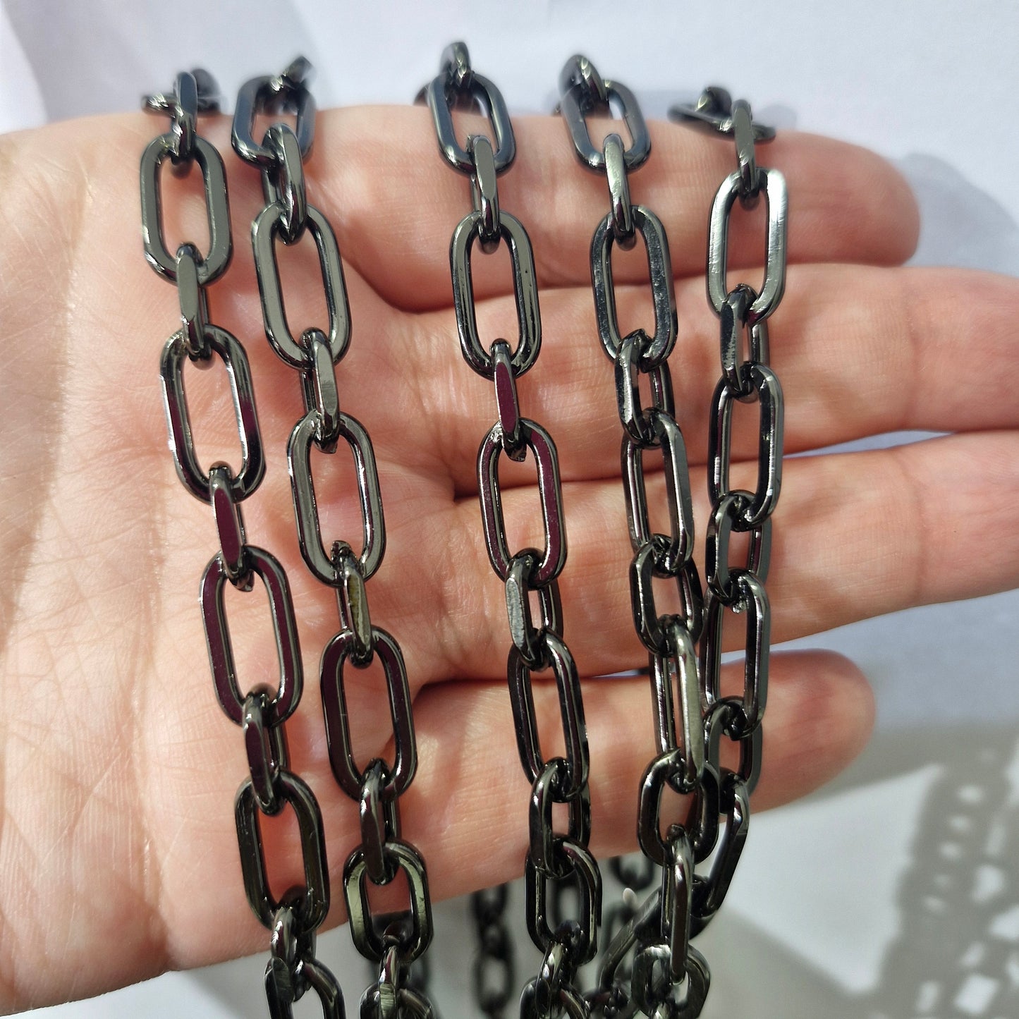 Cadena Grafito Eslabon Ovaldos