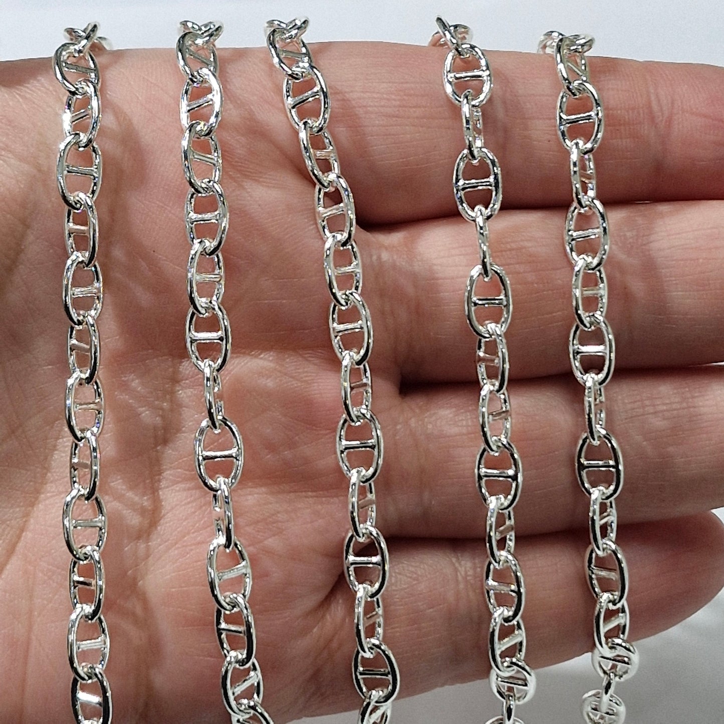 Cadena Plateada Eslabón marinero