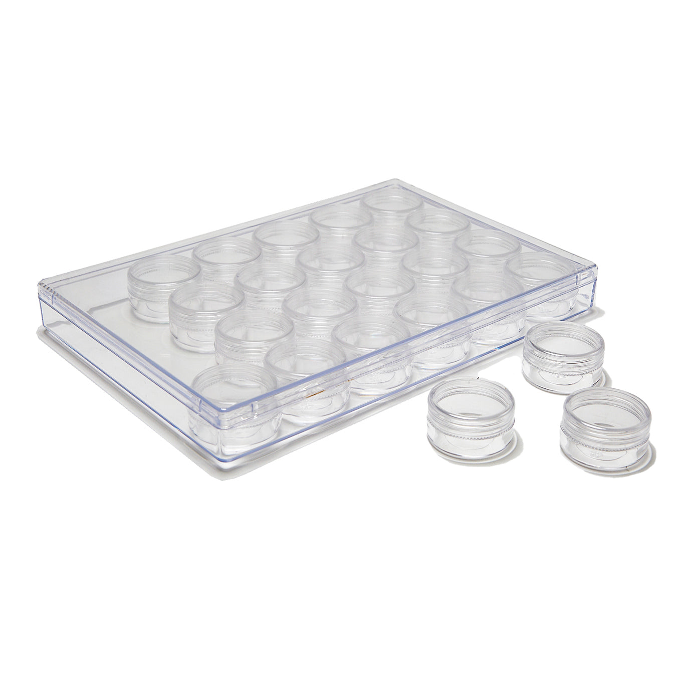 CAJA ACRILICA 24 POCILLOS