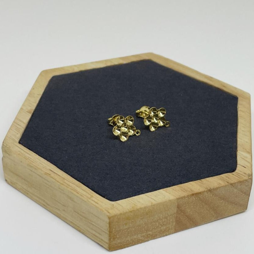 BAD23 - BASE DE ARO FORMA FLOR