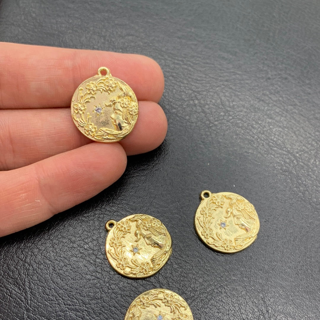 M199D - MEDALLA ESTRELLA CON CIRCONES