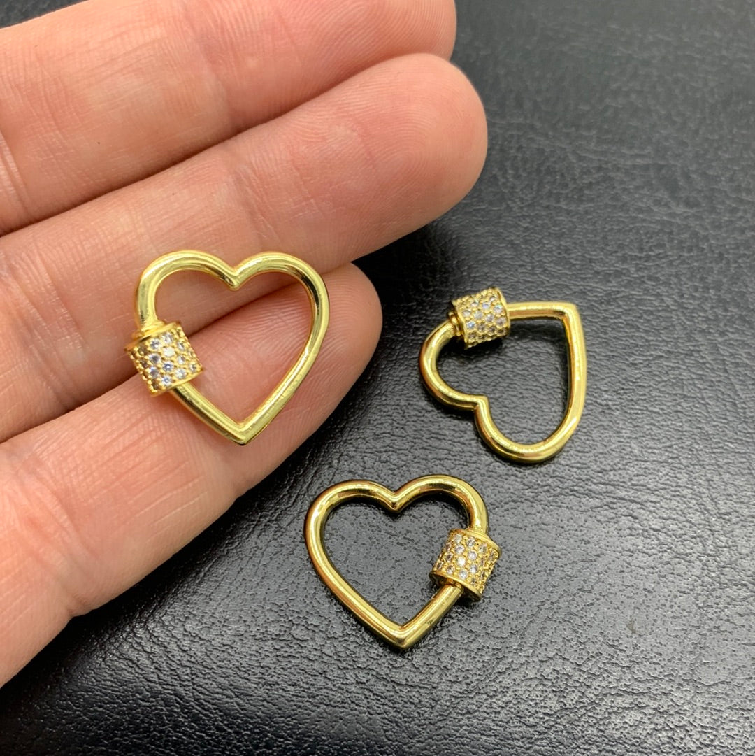 BR69D - BROCHE CORAZON CON CIRCONES