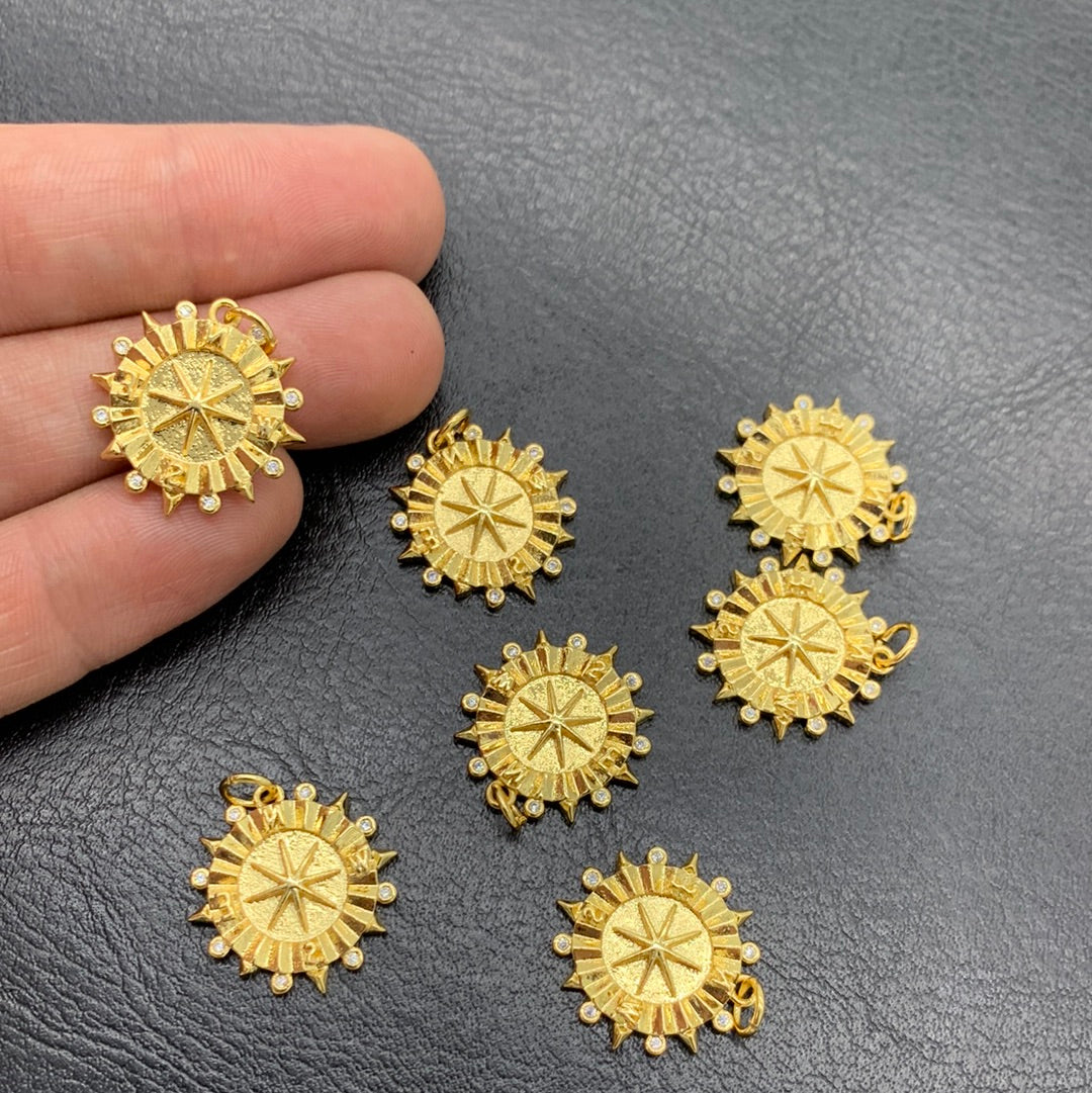 MC135 - MEDALLA ESTRELLA GUÍA CON CIRCONES