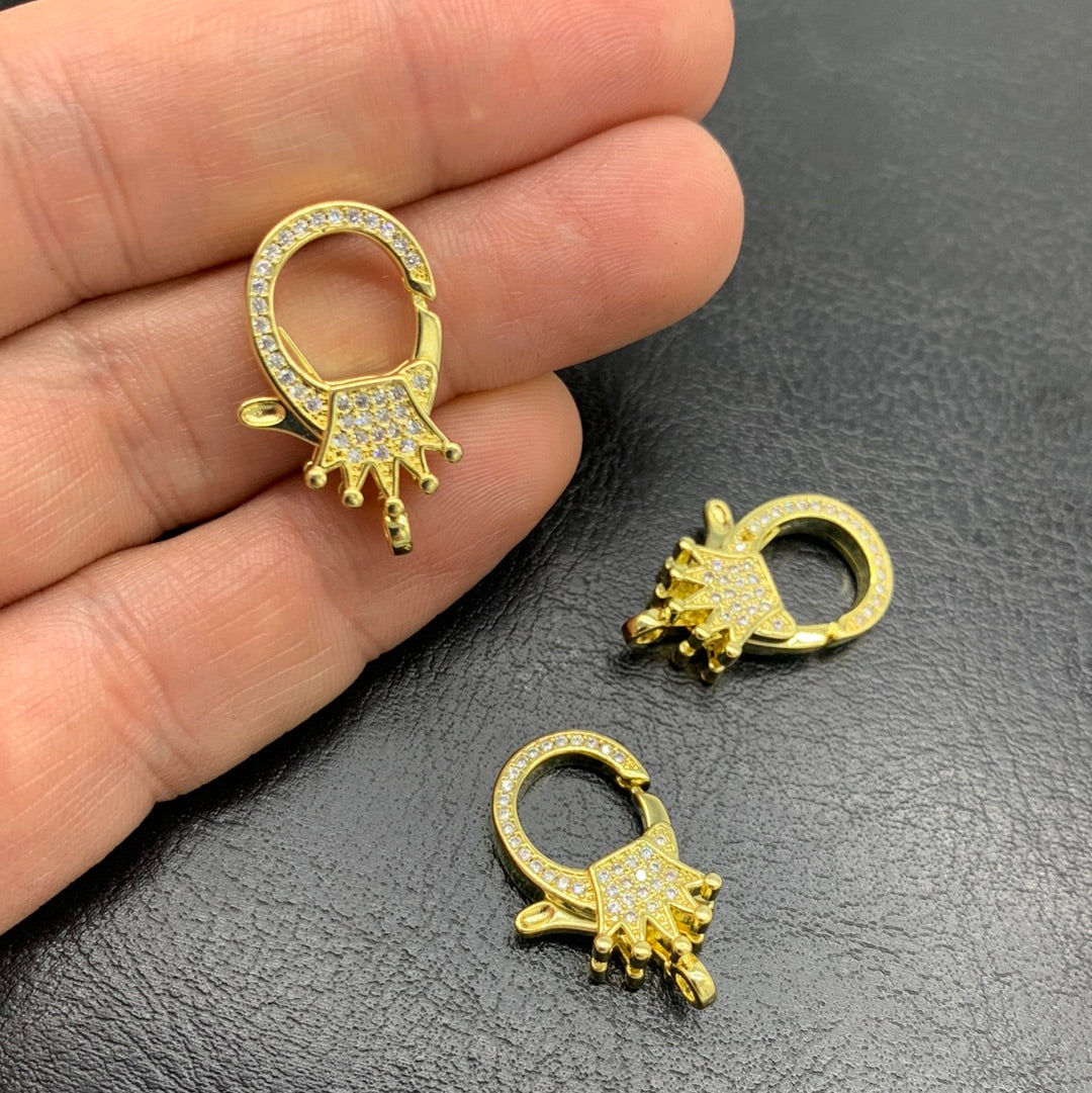 BR89D - BROCHE CORONA CON CIRCONES