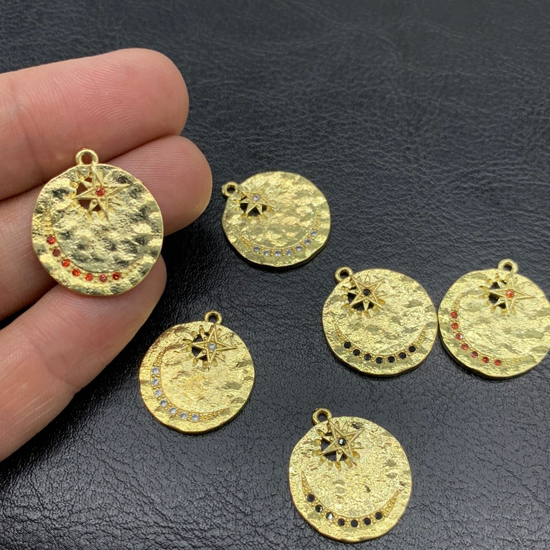 M160D - MEDALLA ESTRELLA GUÍA CON CIRCON