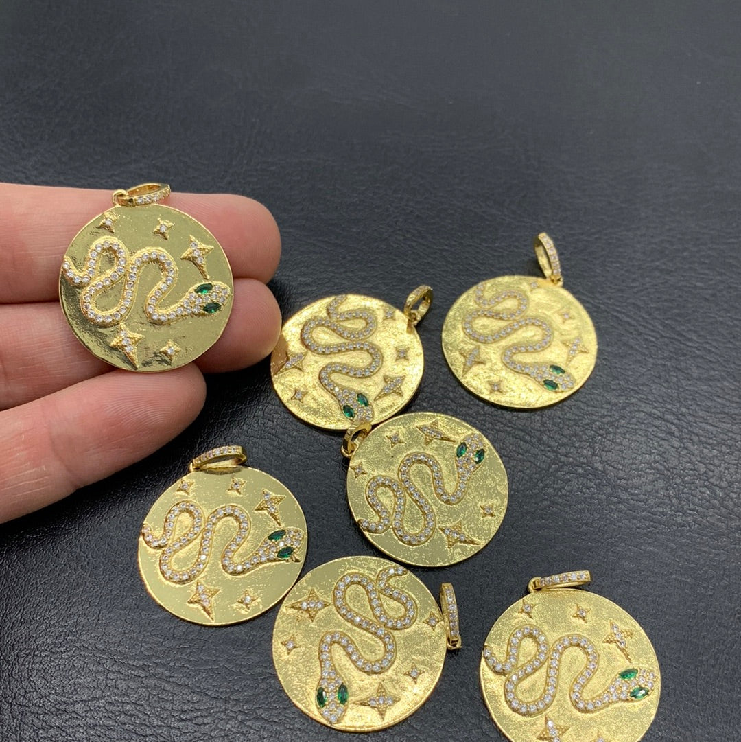 MC45 - MAXI MEDALLA SERPIENTE CON CIRCONES