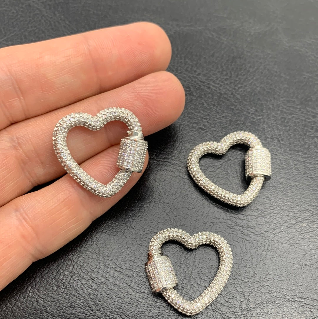 BR74P - BROCHE CORAZON CON CIRCONES