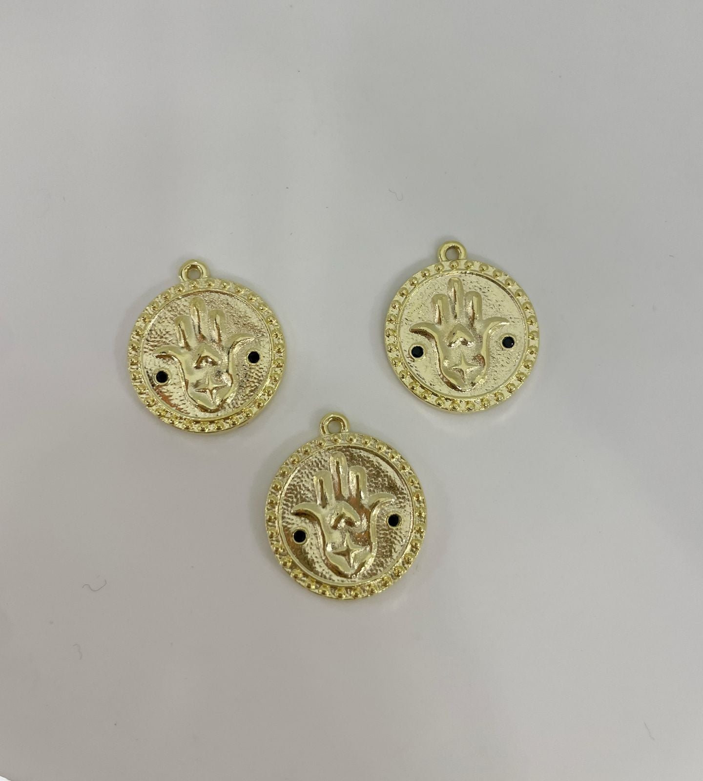 M104P - MEDALLA MANO DE FATIMA CON CIRCONES