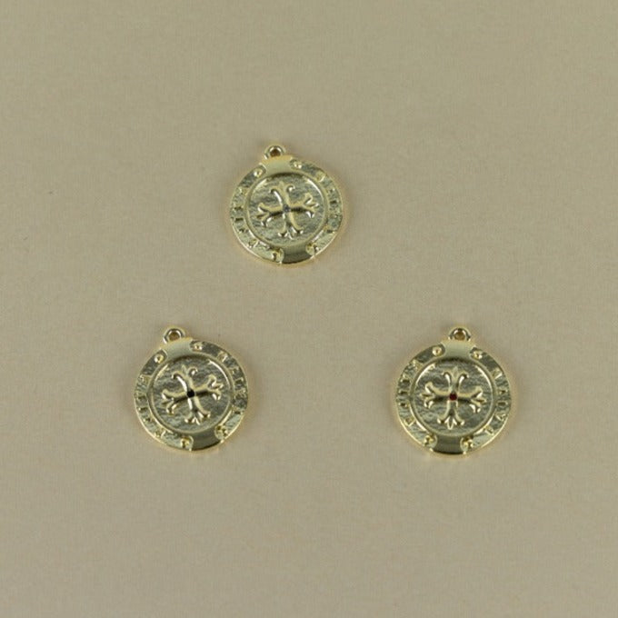 M155P - MEDALLA CRUZ CON CIRCON