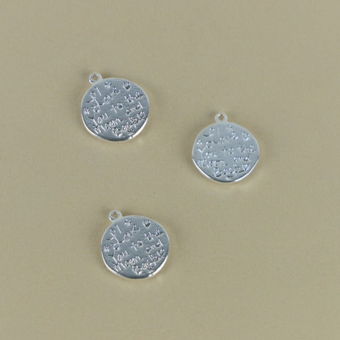 M159D - MEDALLA LUNA Y CORAZON