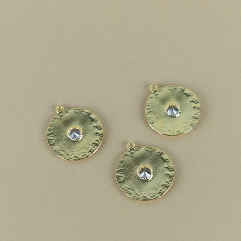 M55P - MAXI MEDAL WITH ZIRCON