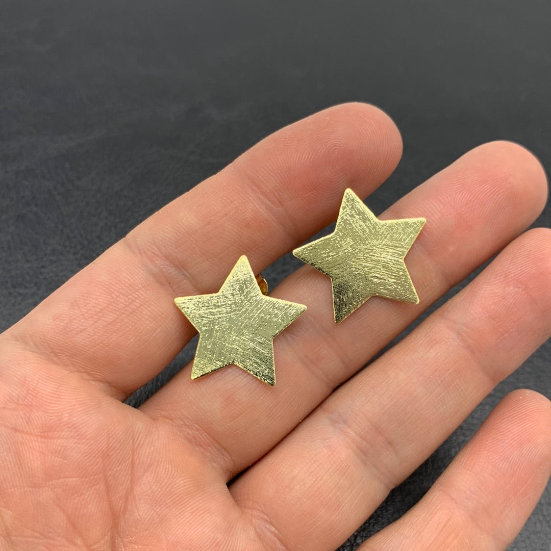 Aros Estrellas Dorados