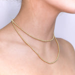 CAMO06 COLLAR MOSTACILLAS ARGOLLAS 80 CM DORADO