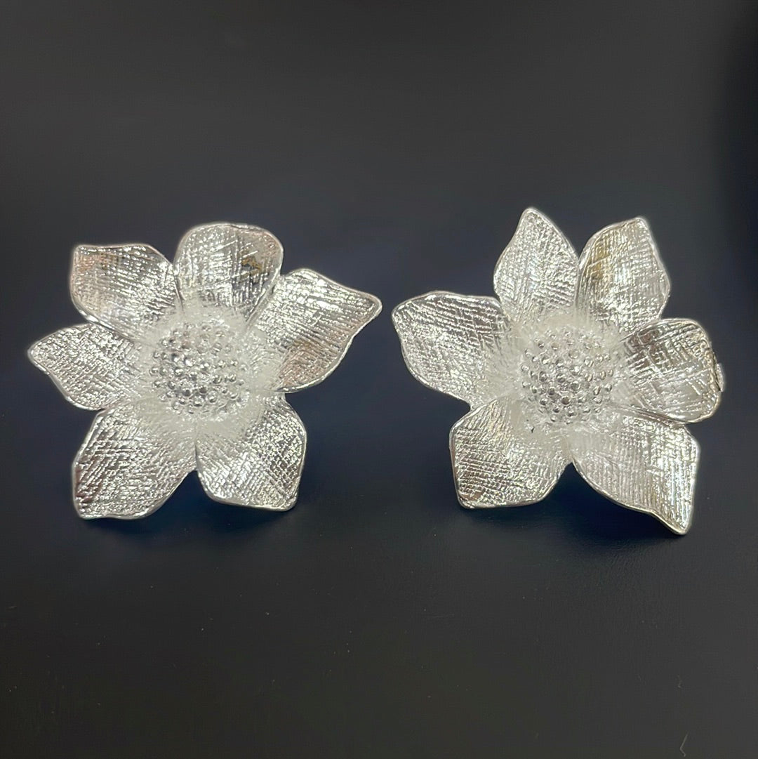 Aros flor maxi irregulares