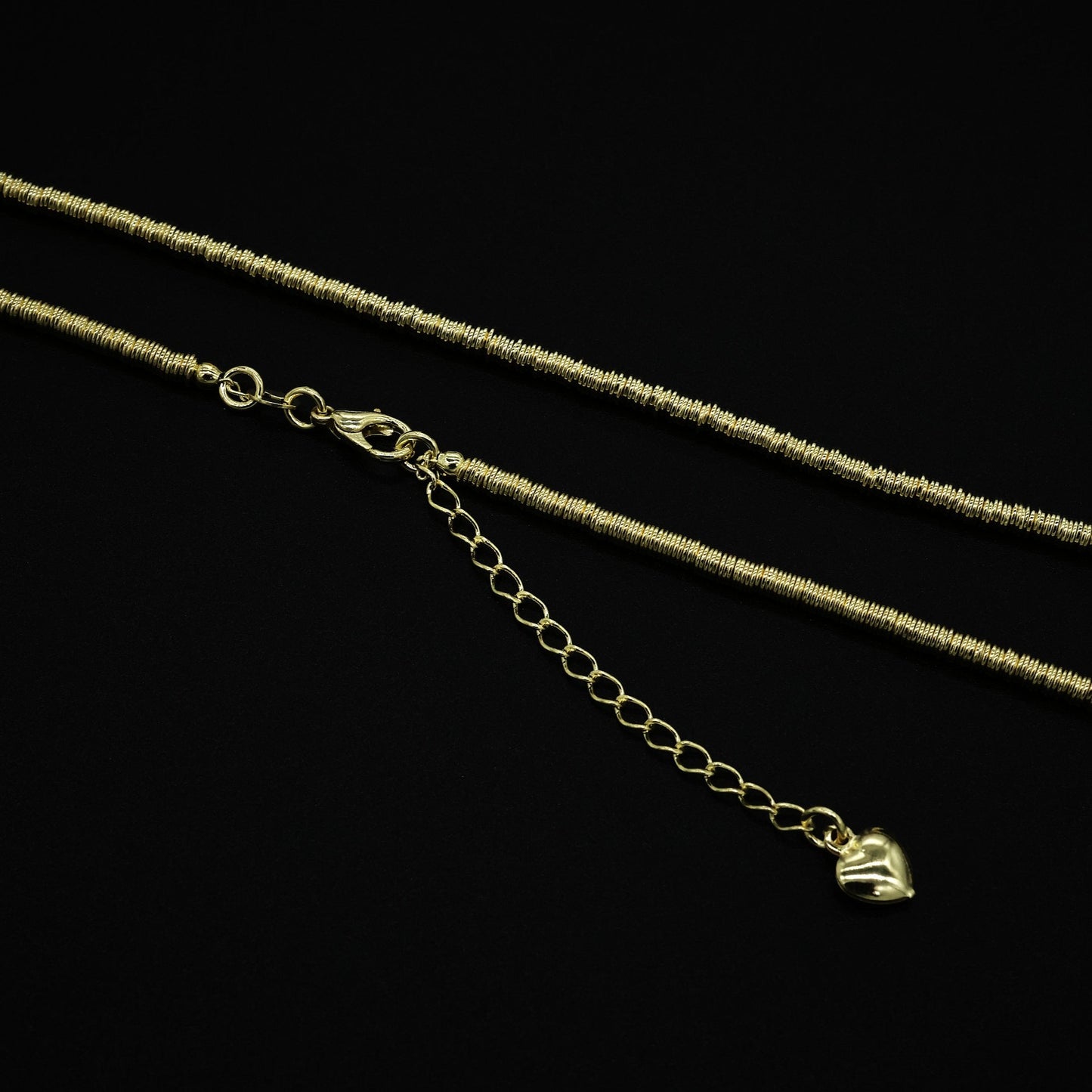 CAMO06 COLLAR MOSTACILLAS ARGOLLAS 80 CM DORADO