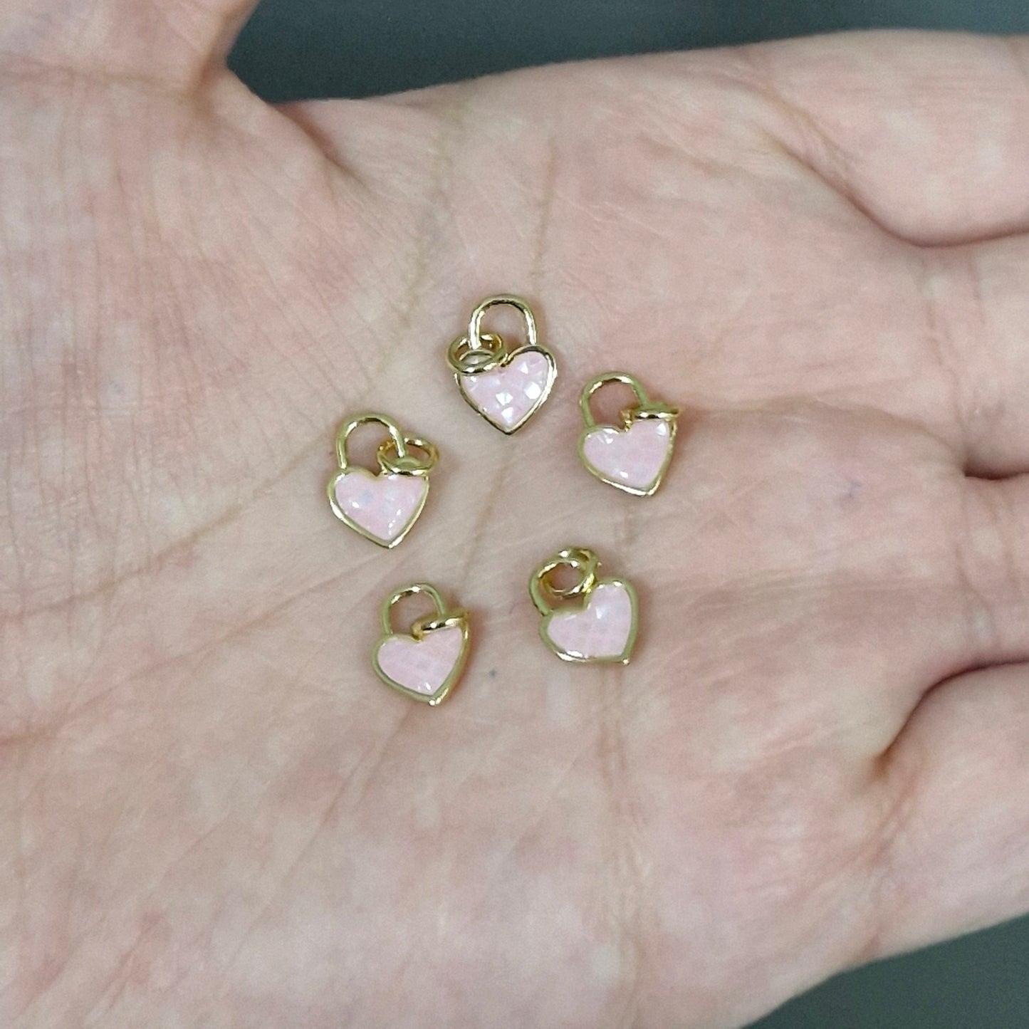 colgante candado corazon colores