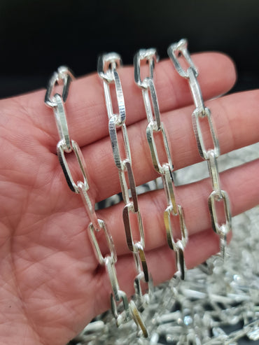 CADENA POR METRO PLATEADA - 15