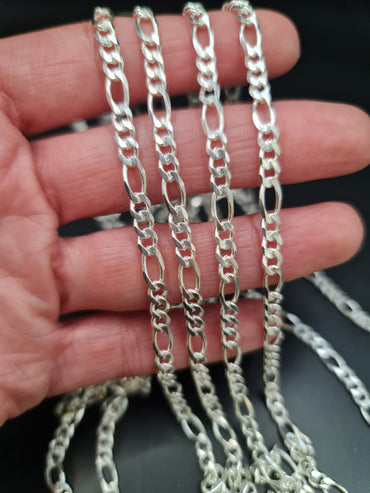 CADENA POR METRO PLATEADA - 18