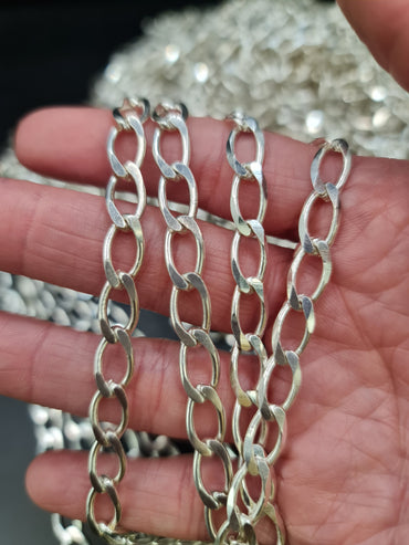 CADENA POR METRO PLATEADA - 11