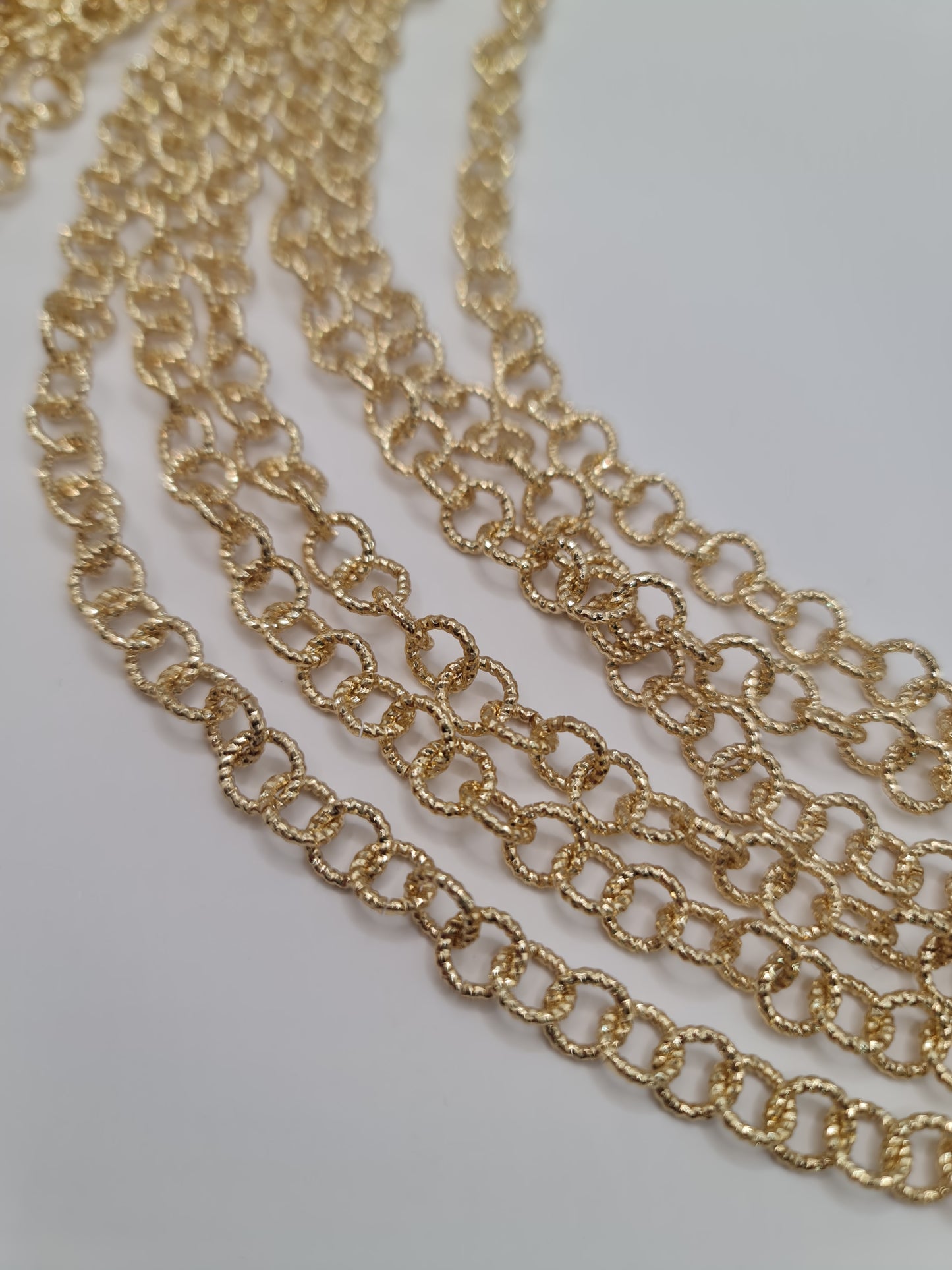 CADENA ESLABÓN ROLO SATINADA