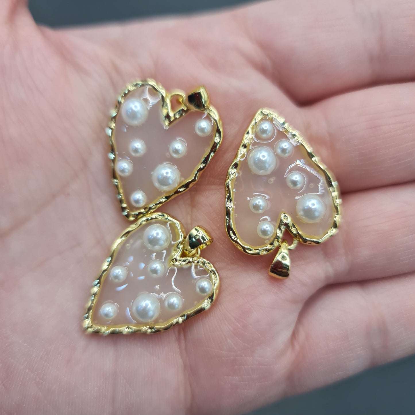 Colgante Corazón con Perlas