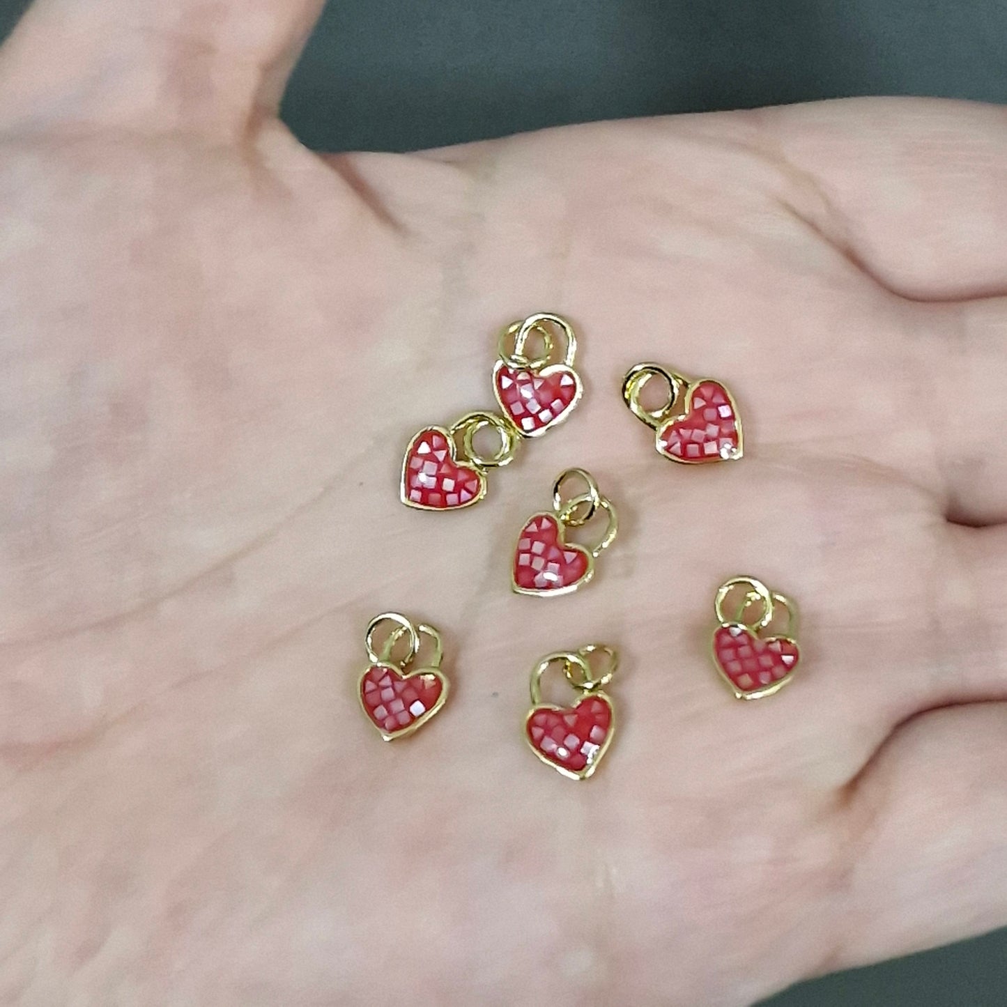 colgante candado corazon colores