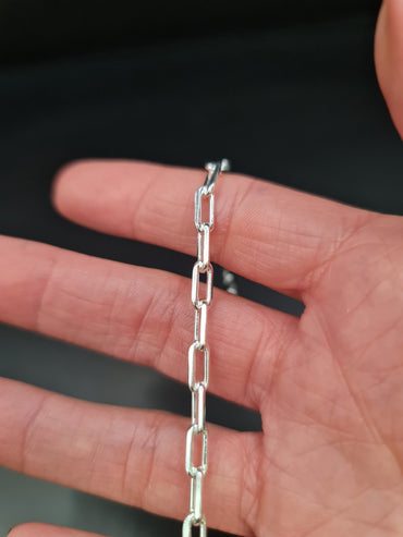 CADENA POR METRO PLATEADA- 3.1