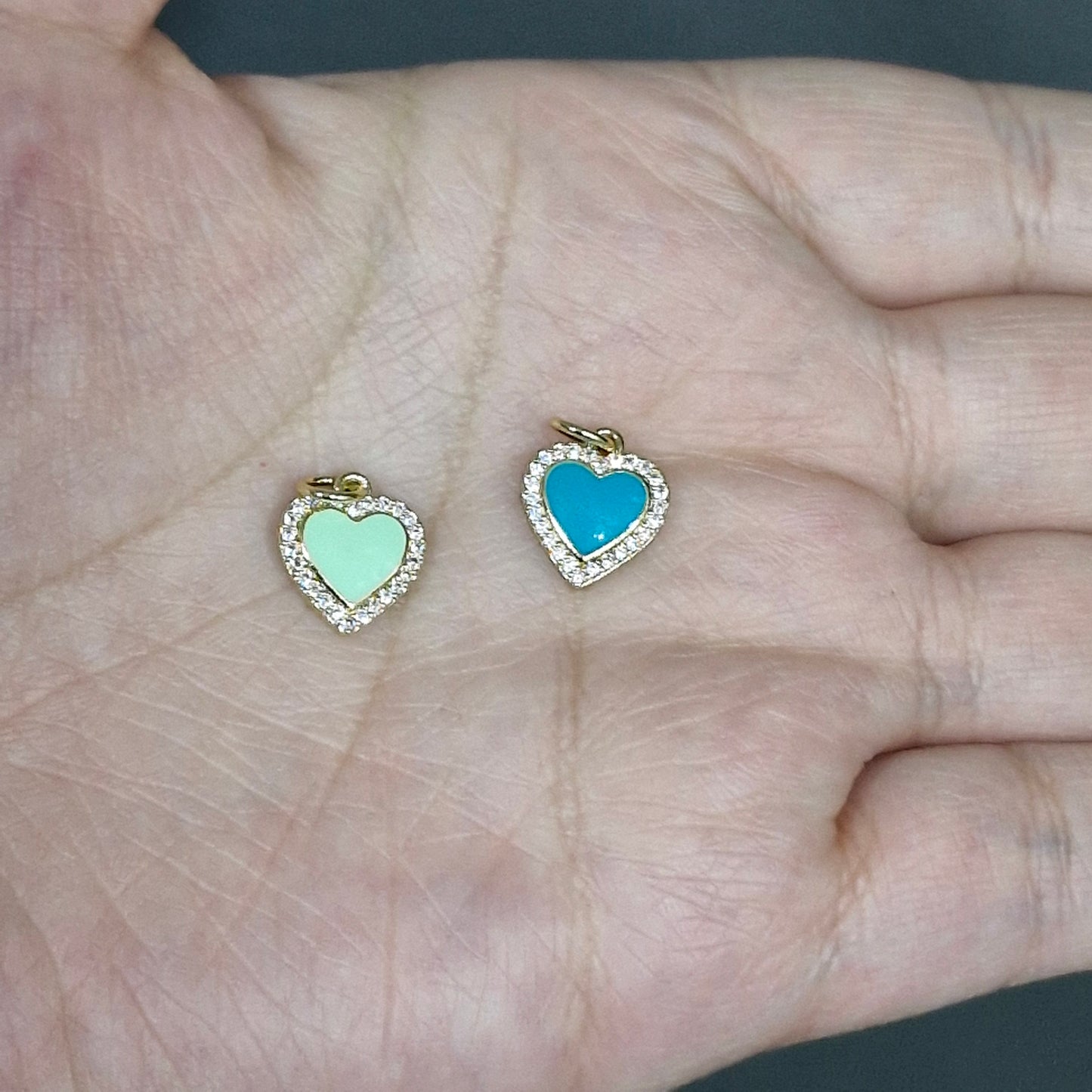 Colgante corazon circon