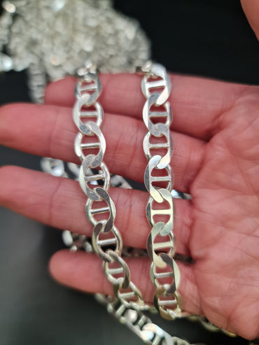 CADENA POR METRO PLATEADA - 05