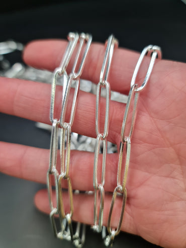 CADENA POR METRO PLATEADA- 06