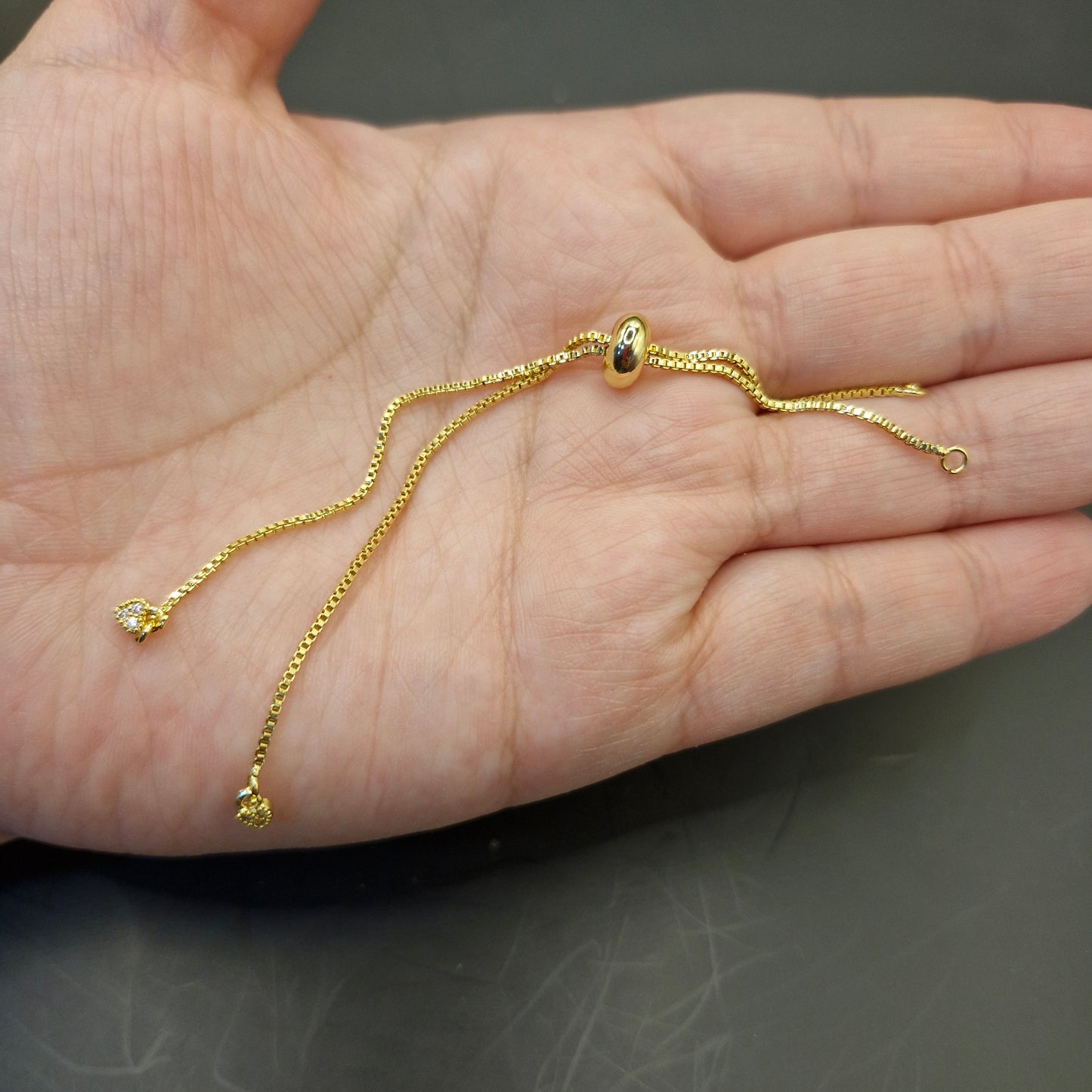 Pulsera Conectora Corazon Circon