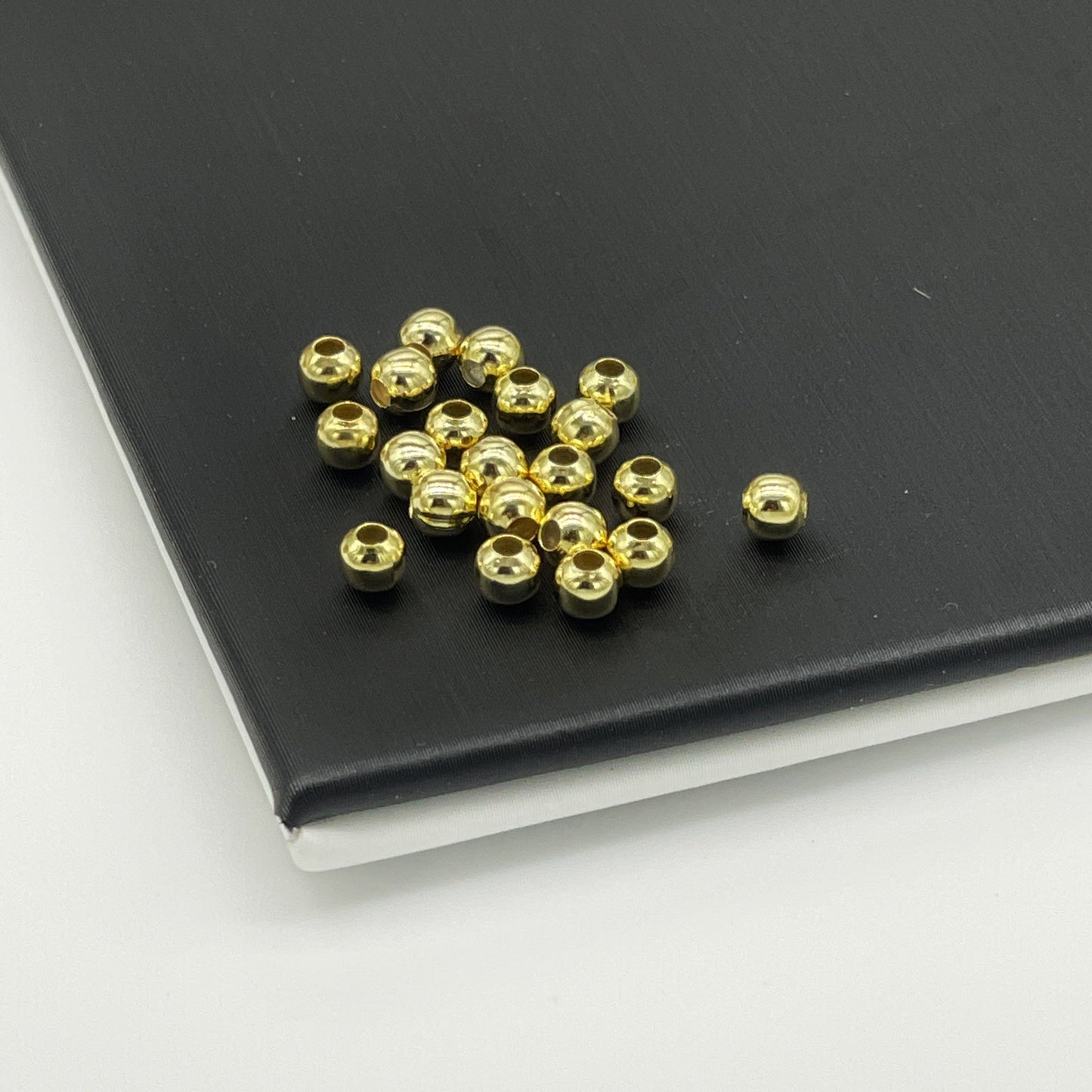 MOSTACILLA BOLITA 3.6 MM DORADAS