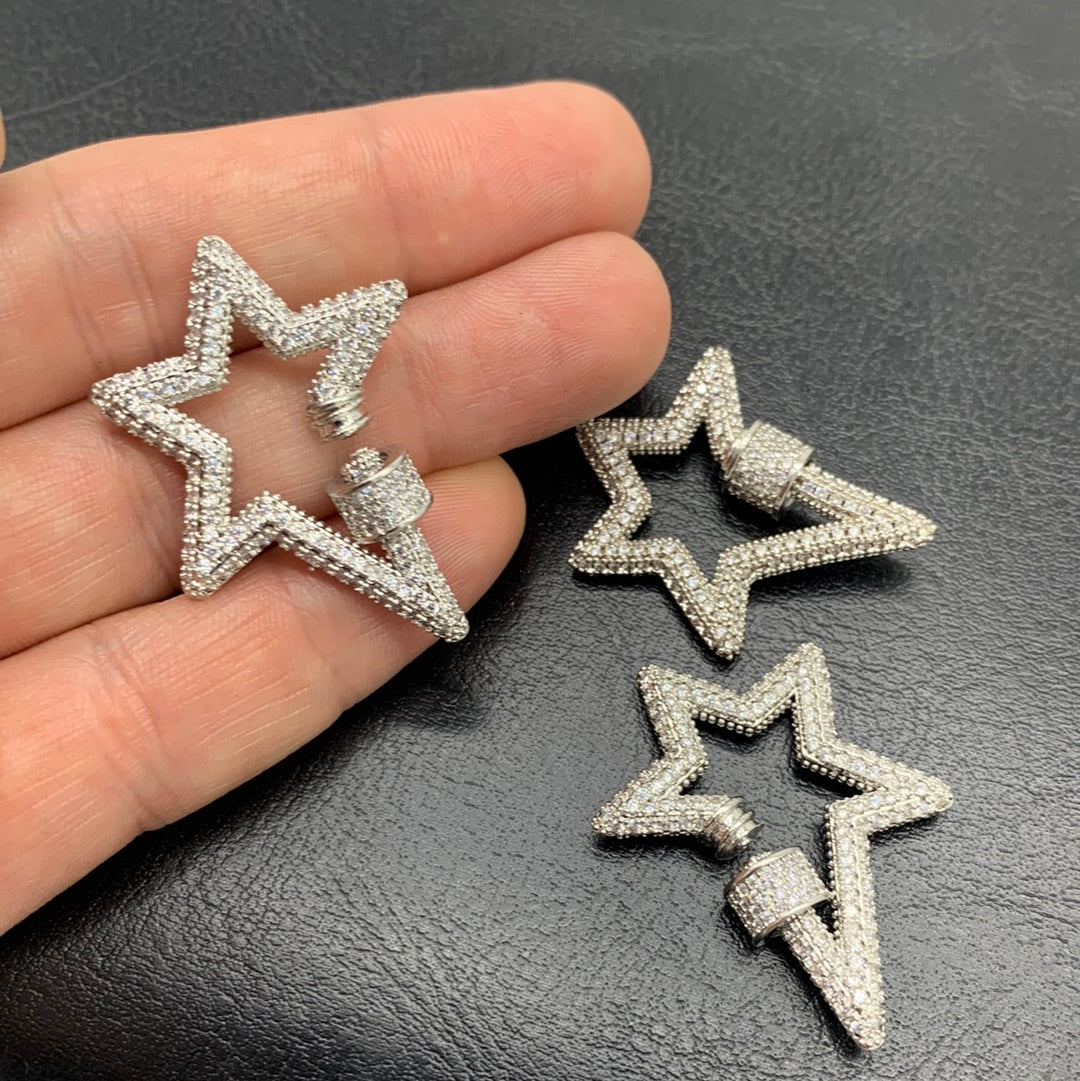 BR73P - BROCHE ESTRELLA CON CIRCONES