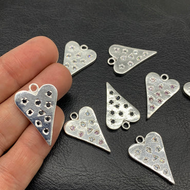 MCO84P - COLGANTE CORAZÓN CON CIRCONES