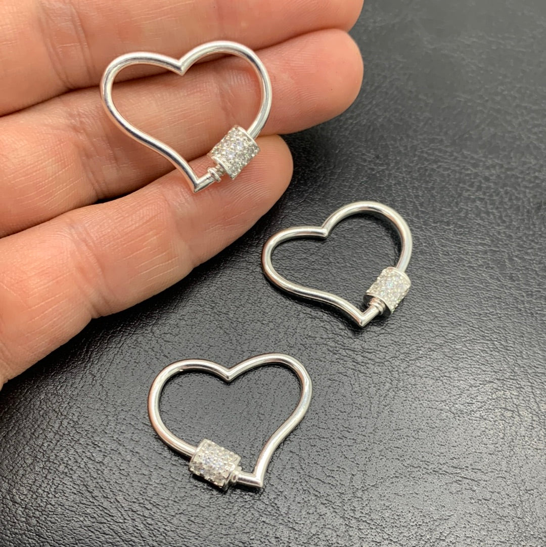 BR72P - BROCHE CORAZON CON CIRCONES