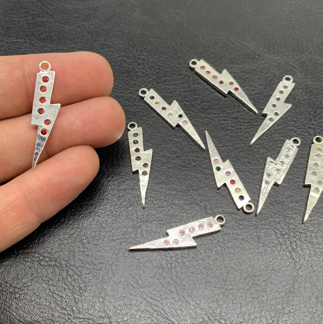 M177P - LIGHTNING PENDANT WITH ZIRCONS