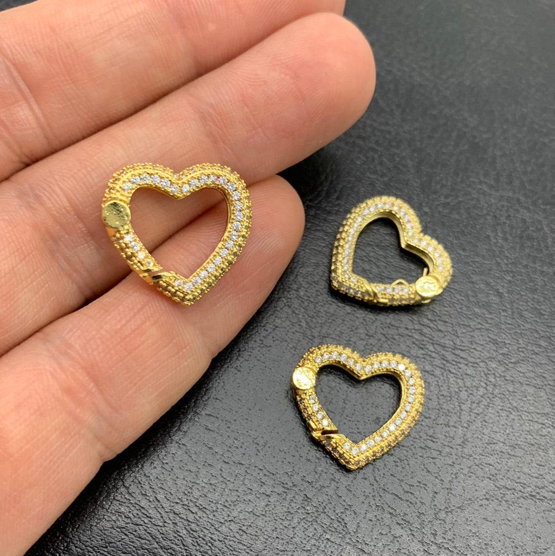 BR44D - BROCHE CORAZON CON CIRCONES