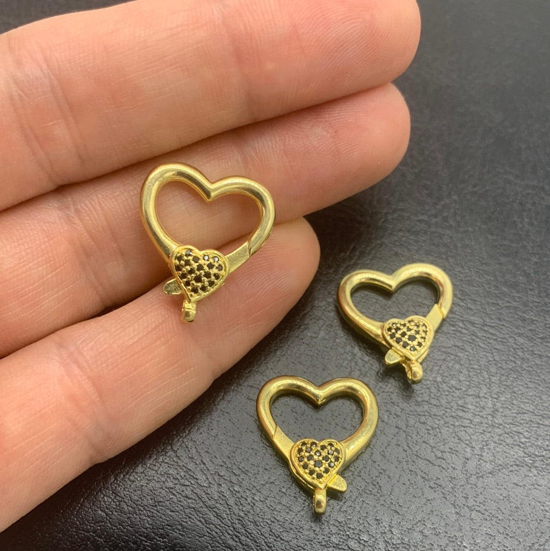 BR40D - BROCHE CORAZON CON CIRCONES