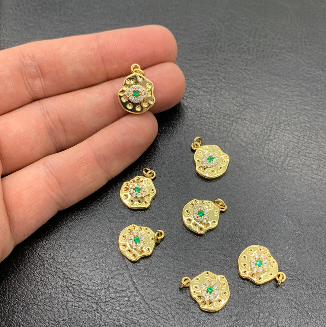 MC61 - MEDAL WITH COLORFUL ZIRCON