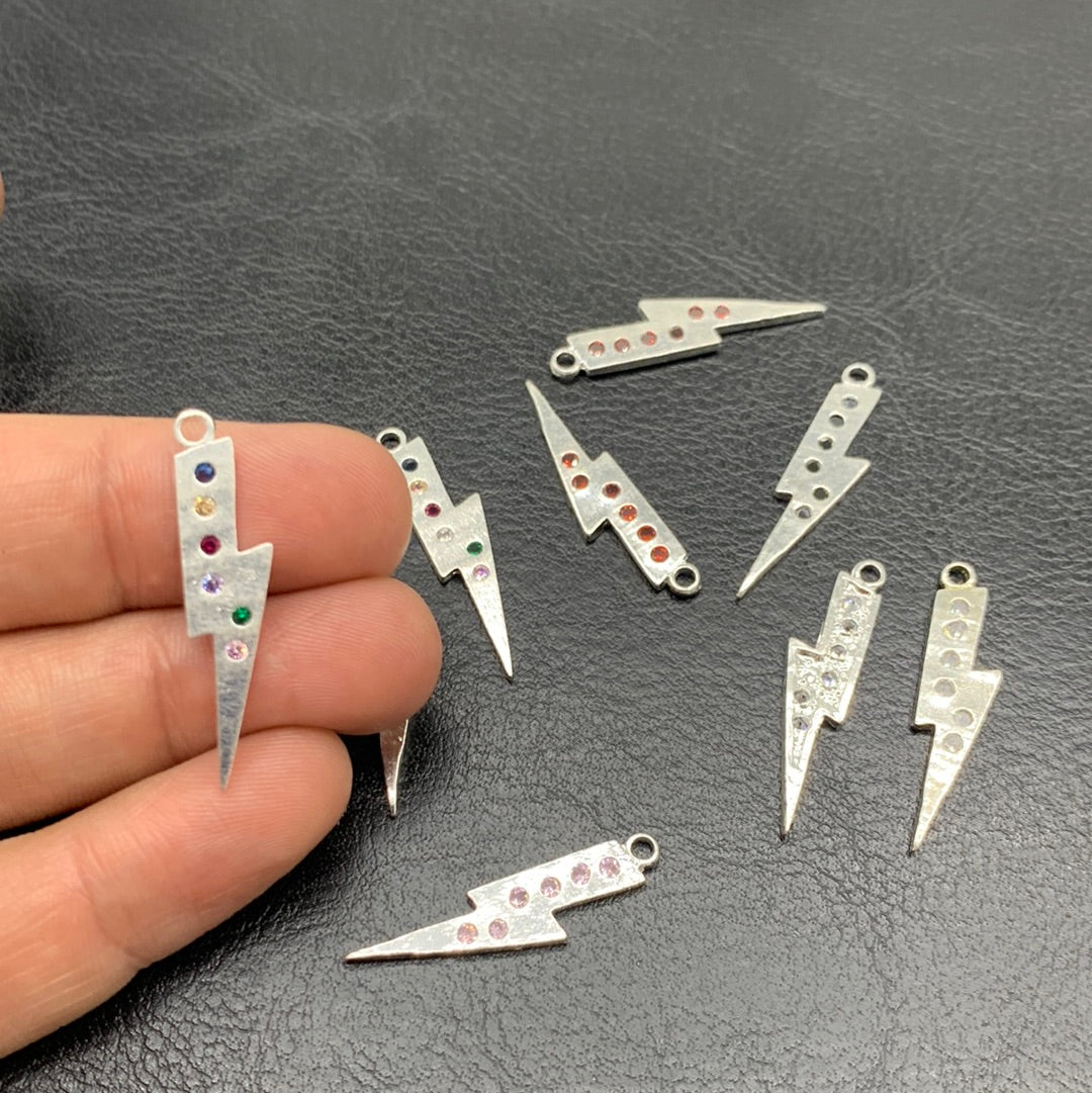 M177P - LIGHTNING PENDANT WITH ZIRCONS