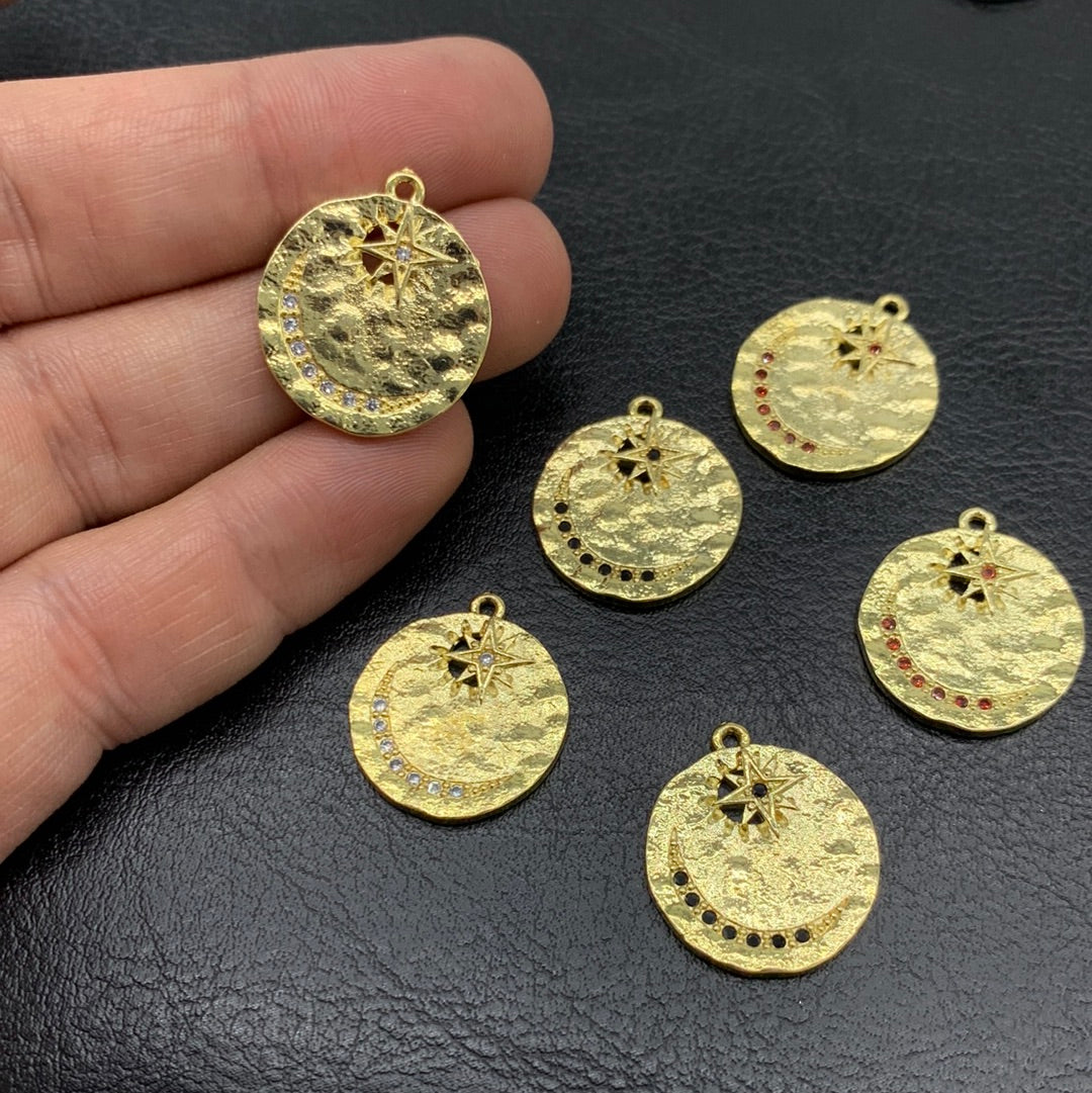 M160D - MEDALLA ESTRELLA GUÍA CON CIRCON