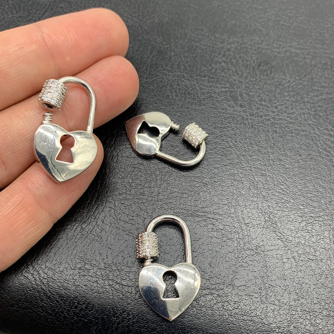 BR70P - BROCHE CANDADO CON CIRCONES