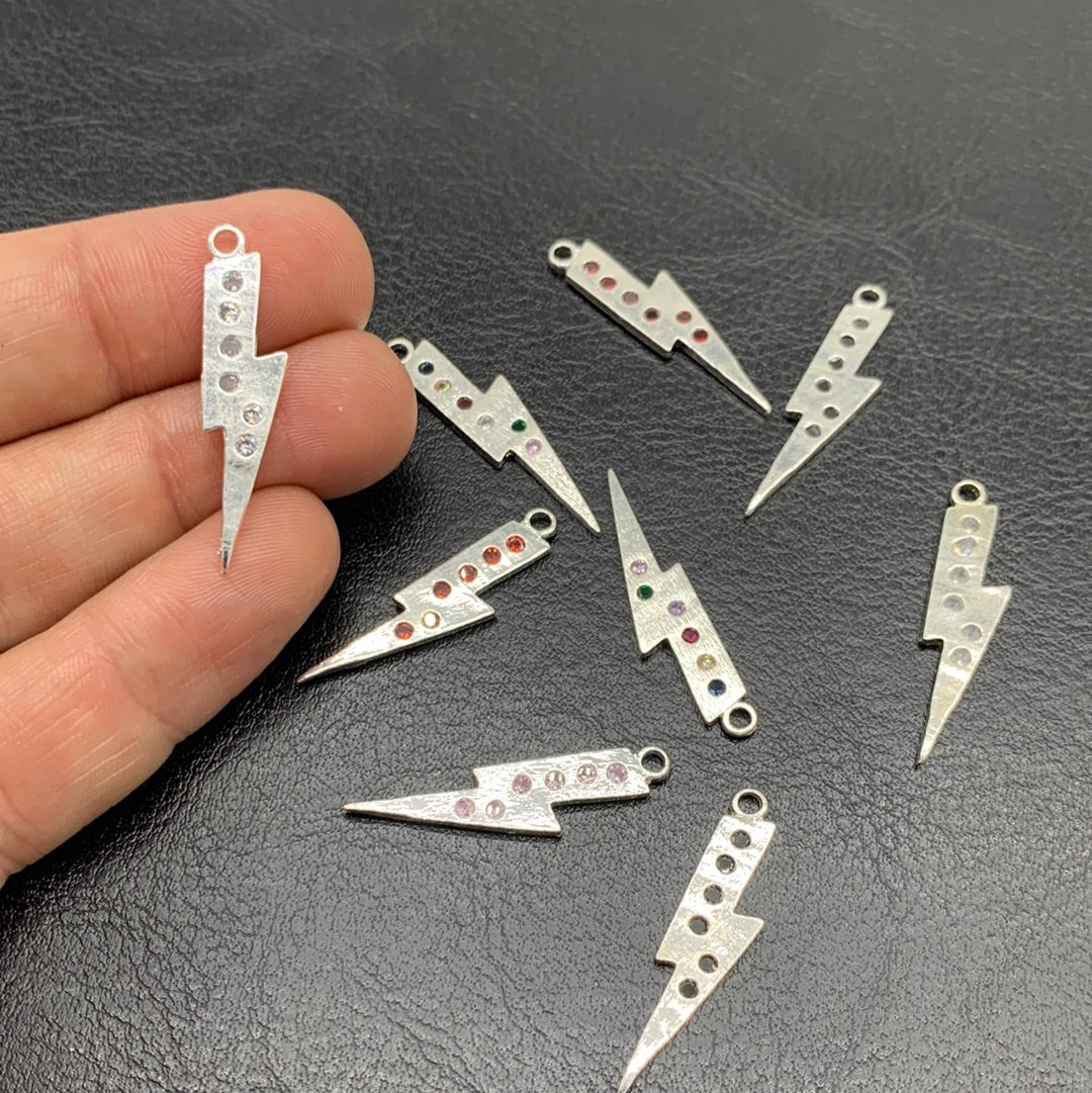 M177P - LIGHTNING PENDANT WITH ZIRCONS