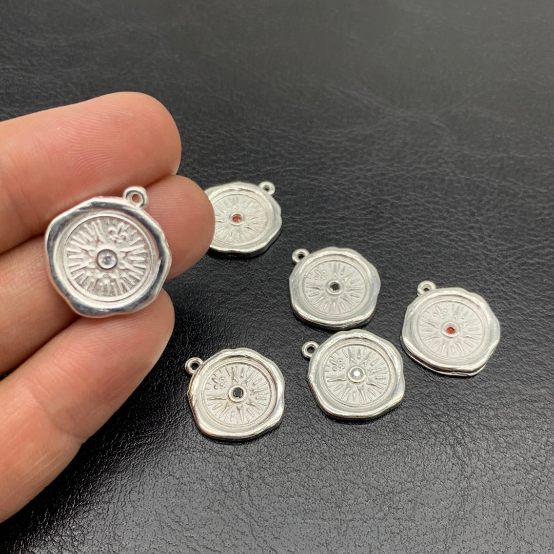 M167P - MEDALLA ESTRELLA GUÍA CON CIRCON