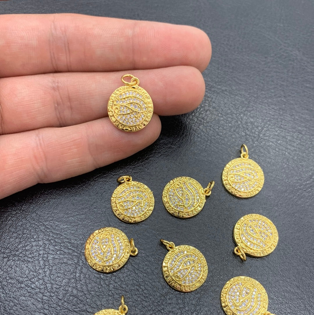 MC98 - MEDALLA OJO TURCO CON CIRCON