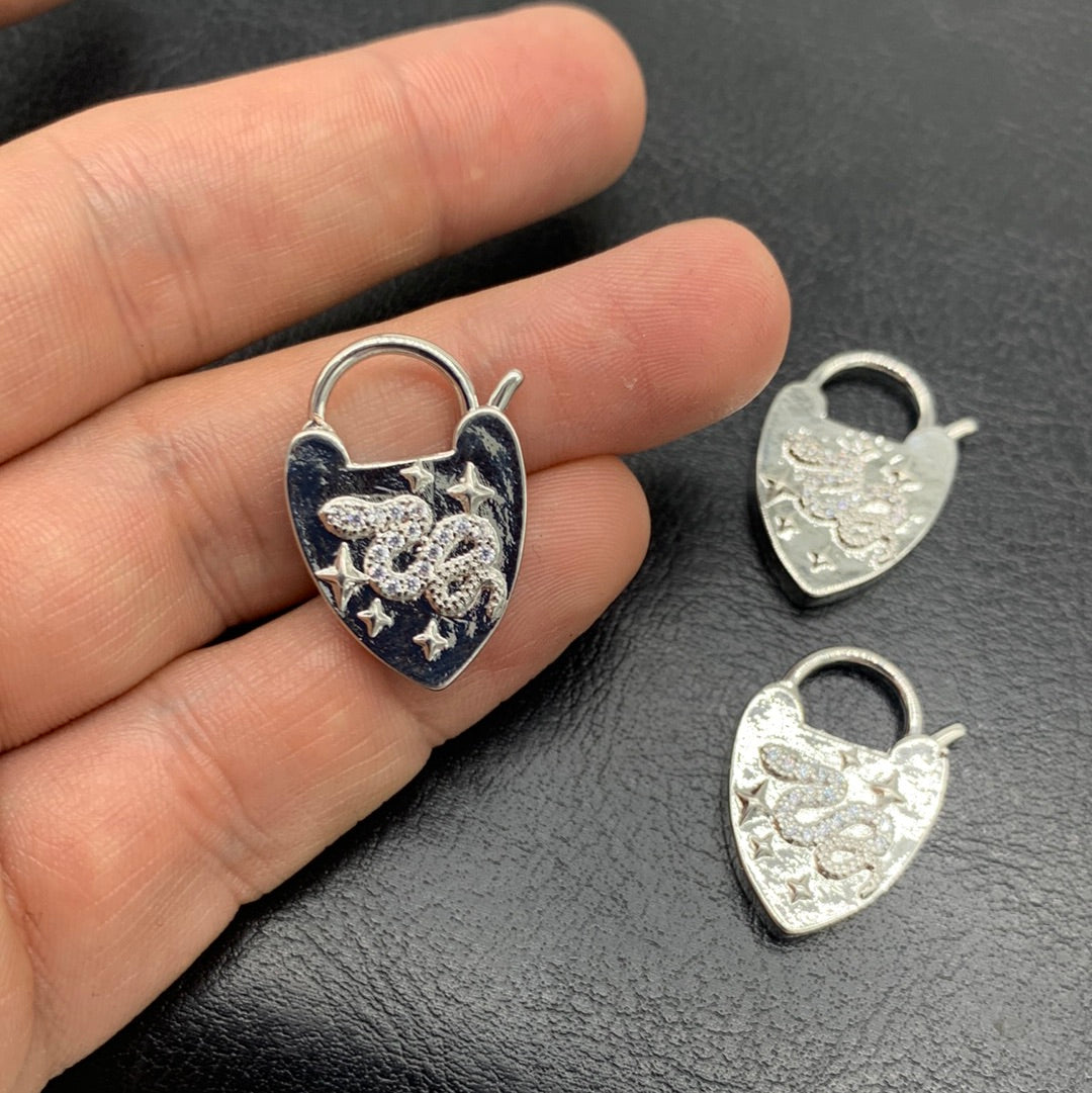 BR81P - BROCHE CANDADO CON CIRCONES